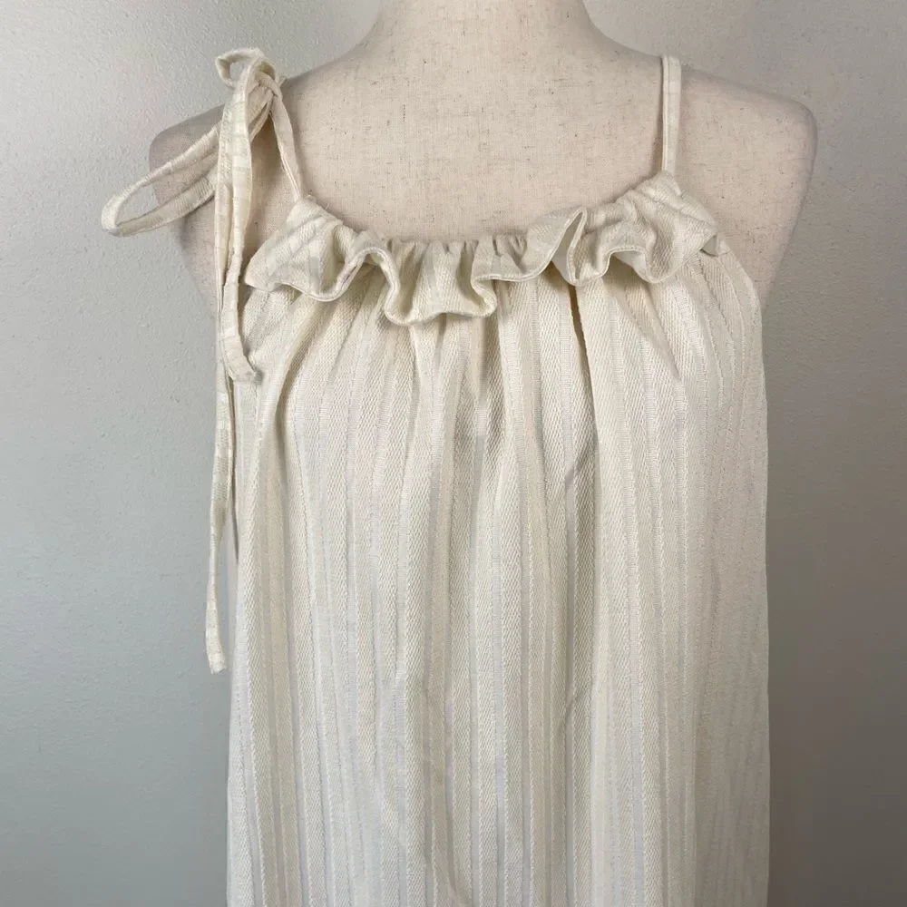 NWOT Free People Linen Blend Midi Dress Size S
